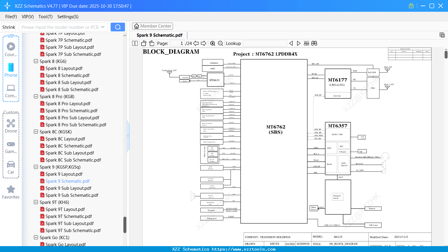 Tecno Spark 9 Schematic